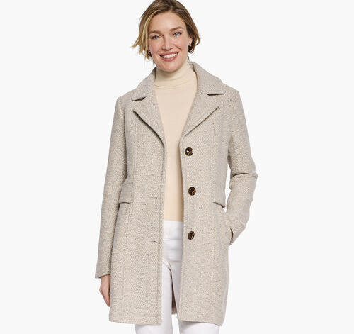 Tweed Coat - Oatmeal