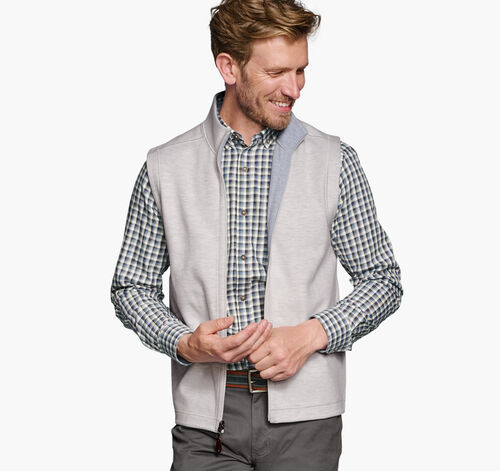 Reversible Solid Vest - White/Grey