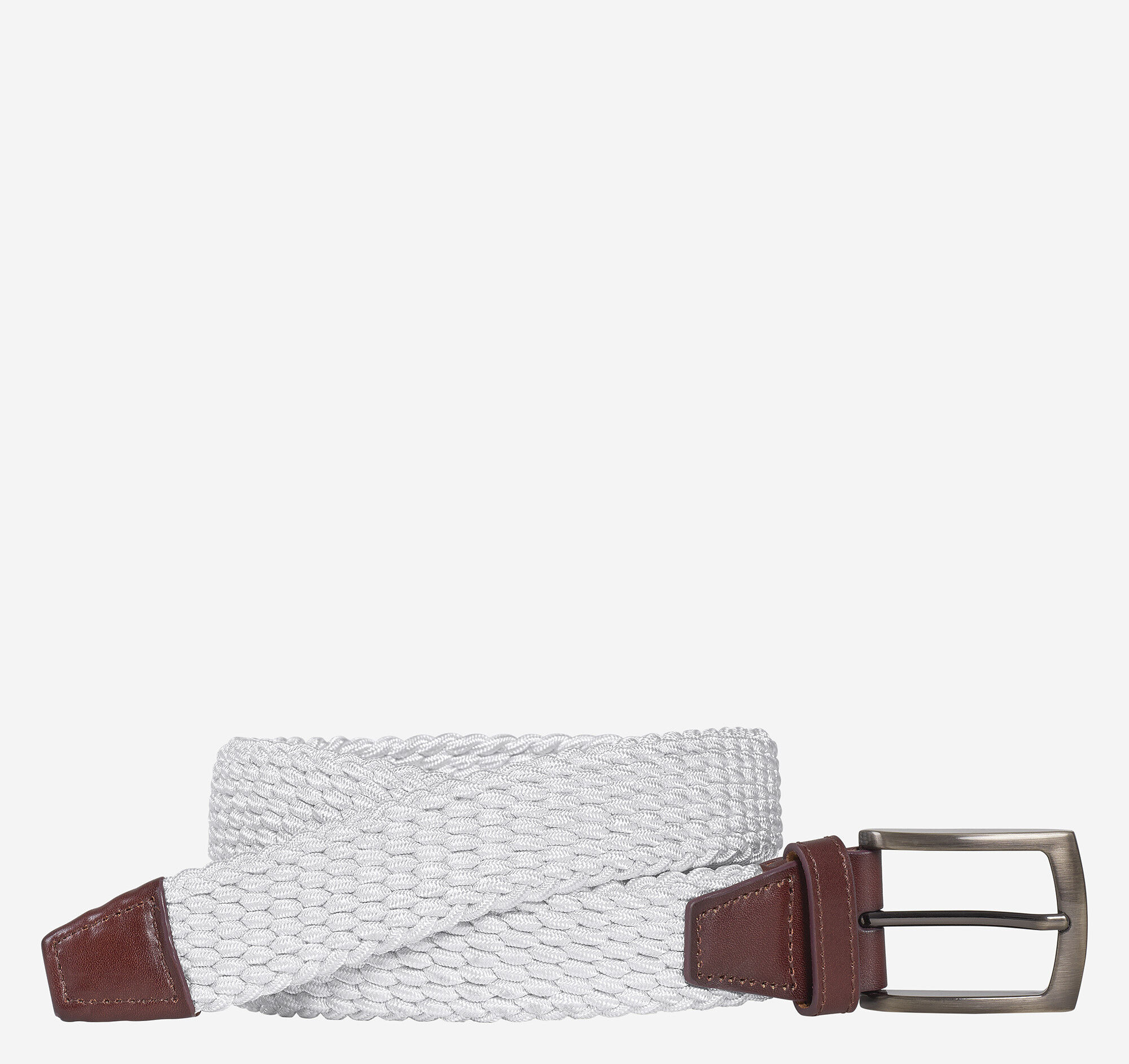 Mens white woven best sale belt