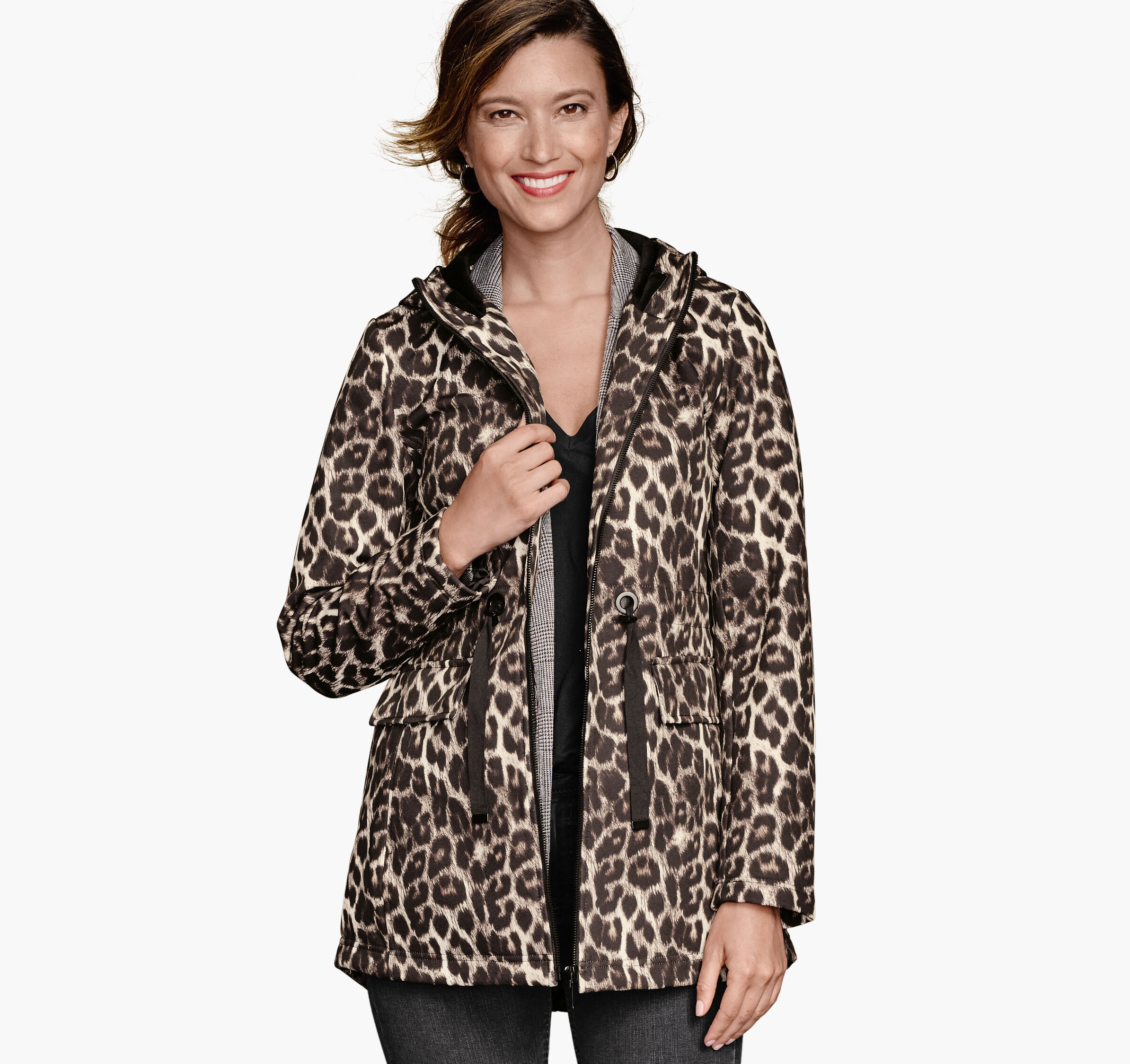 kohls leopard coat