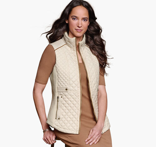 Quilted Vest - Cream