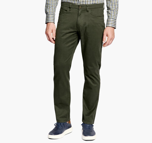 Five-Pocket Pants - Dark Olive