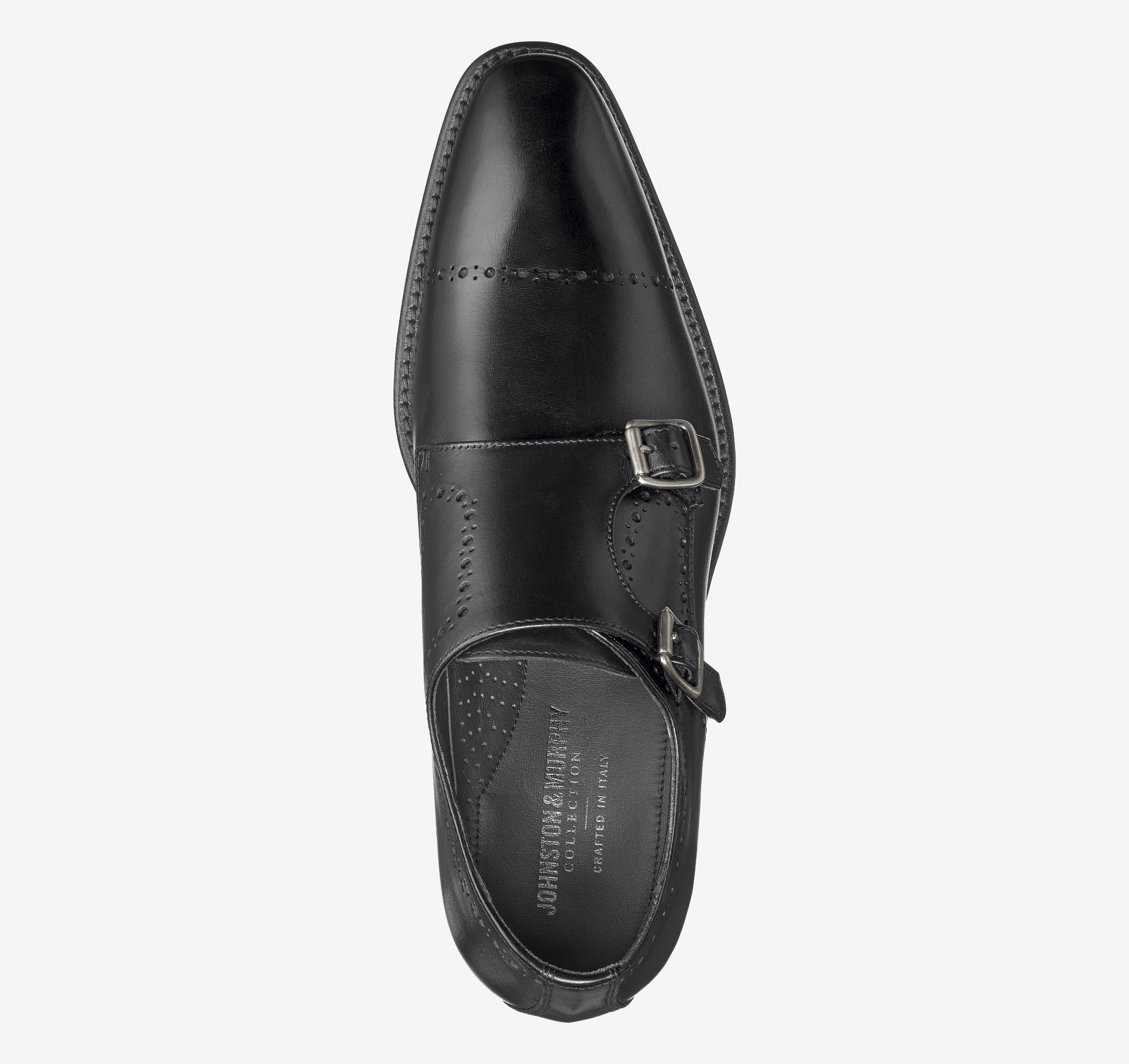 Plain toe double hot sale monk strap