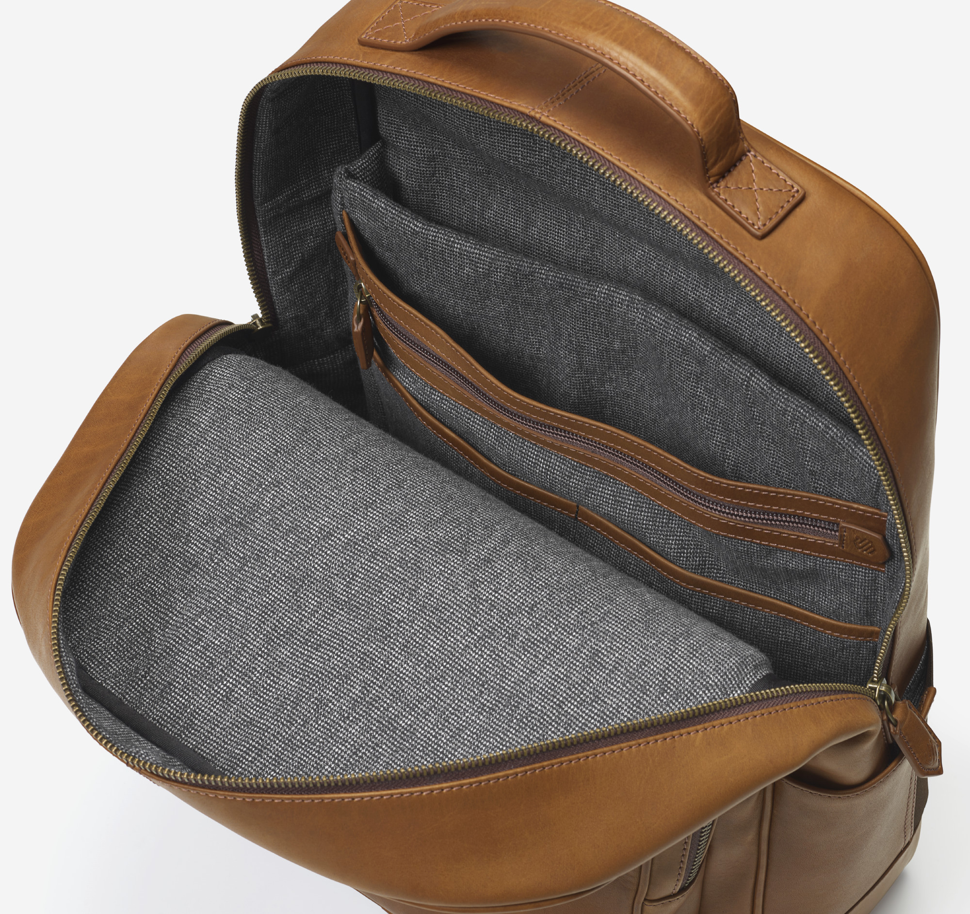 Leather laptop rucksack online